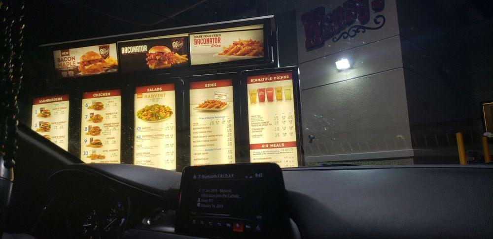 Wendy's меню