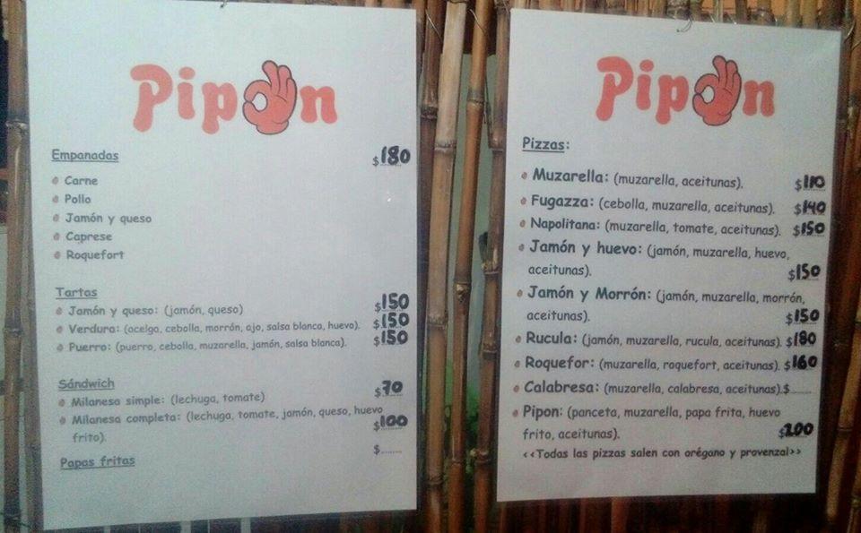 Pipon меню