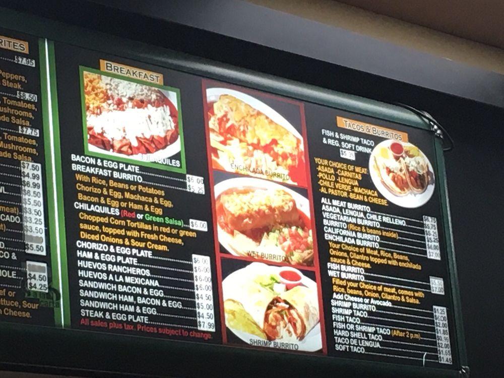 El Ranchero Restaurant меню