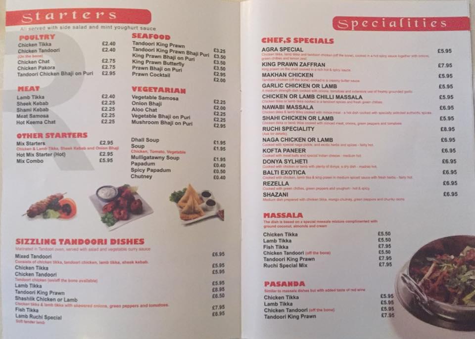 Ruchi Restaurant меню