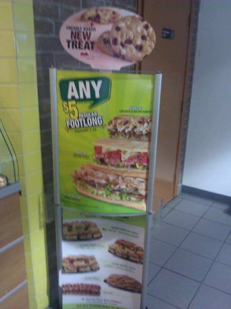 Subway меню