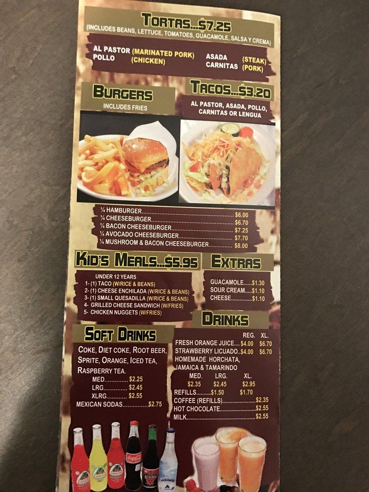 El Corral Mexican Grill меню