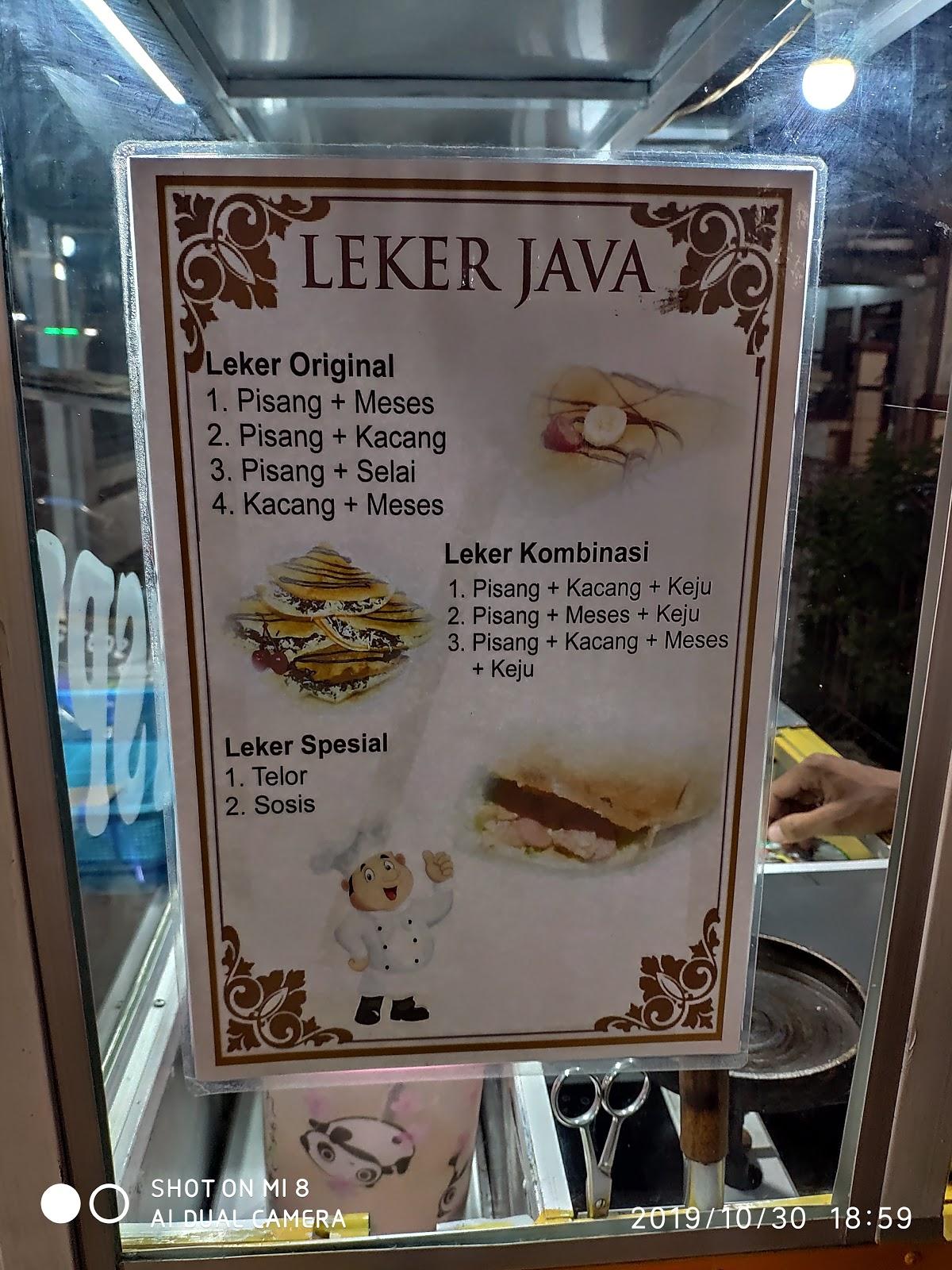 Leker java меню