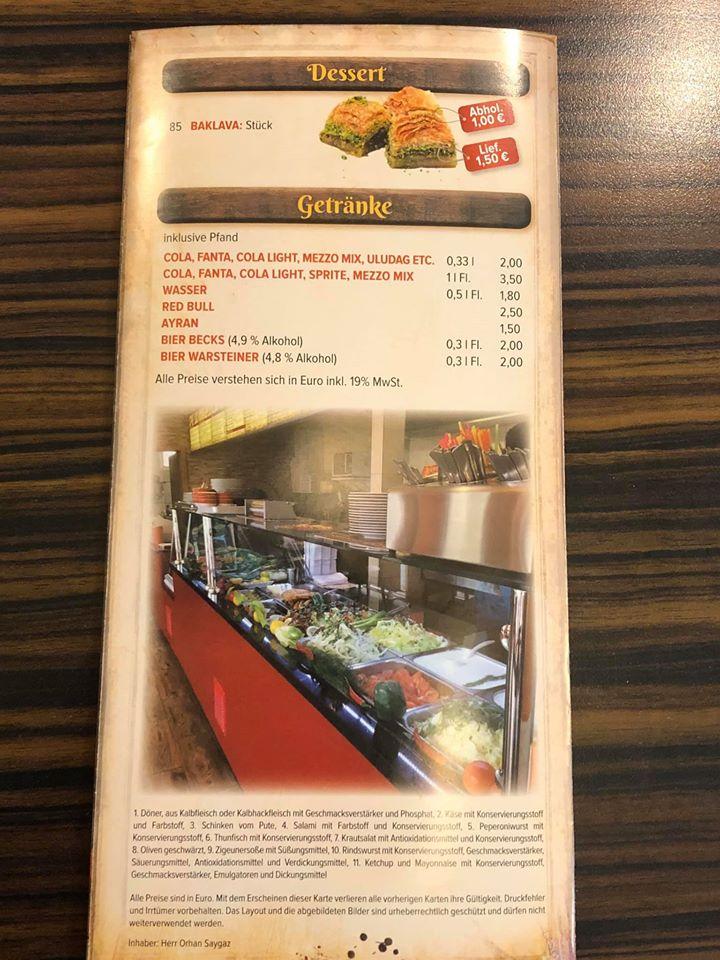 Aspava Döner & Pizzeria Rödermark меню