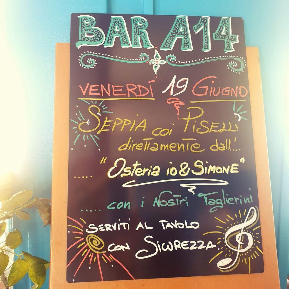 Bar A14 меню