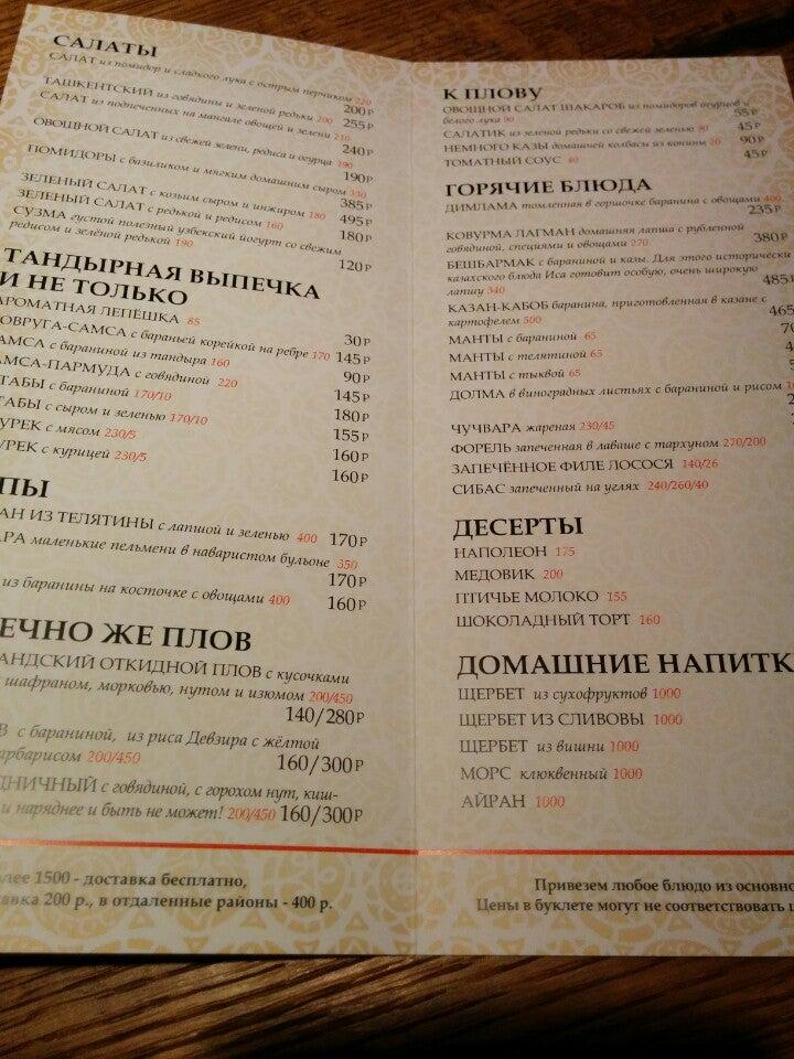 Бельмесы меню