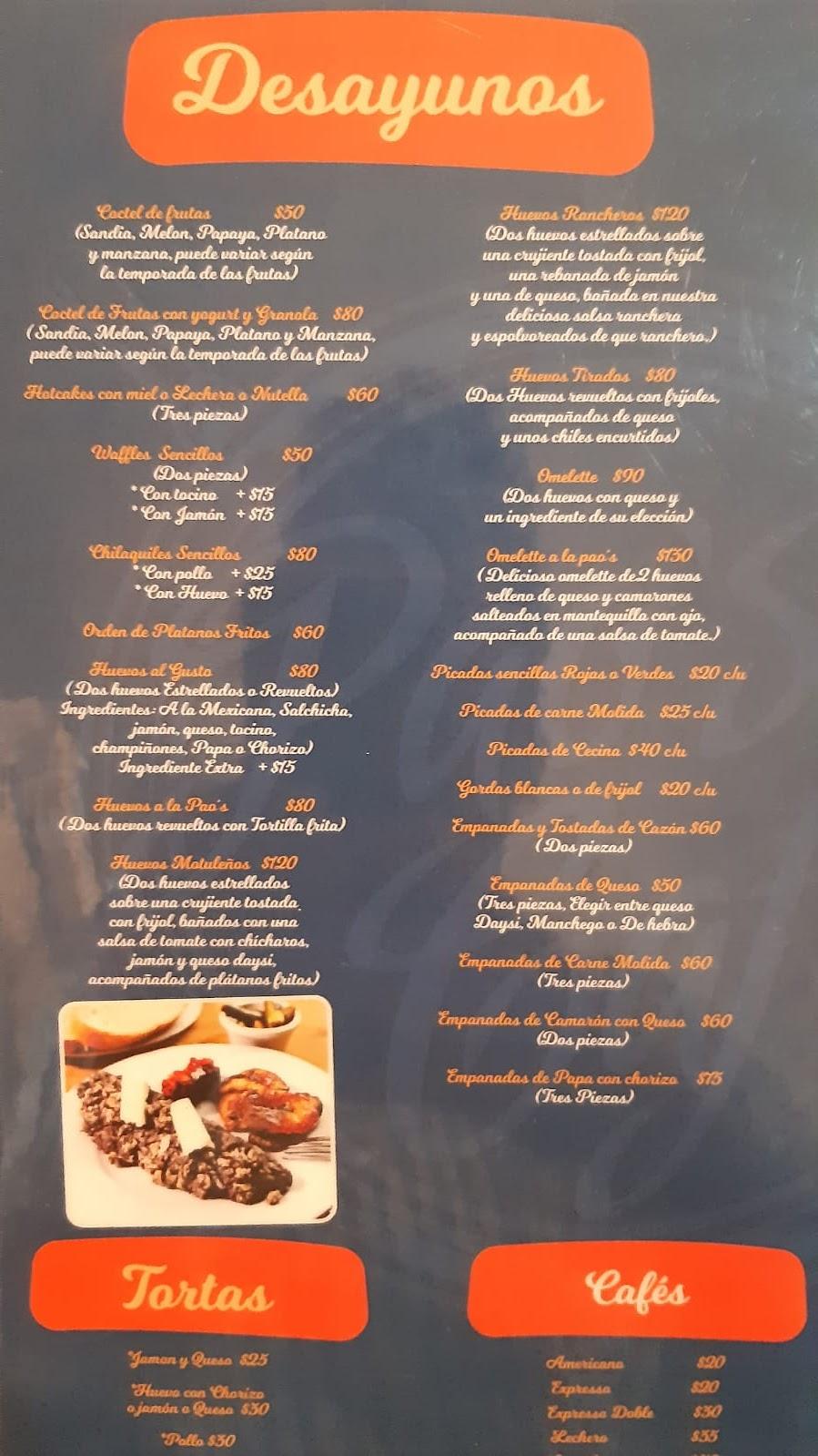 PAOs CAFE меню