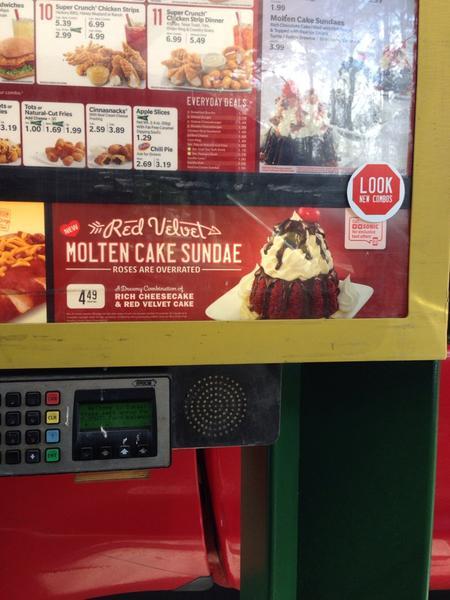 Sonic Drive-In меню