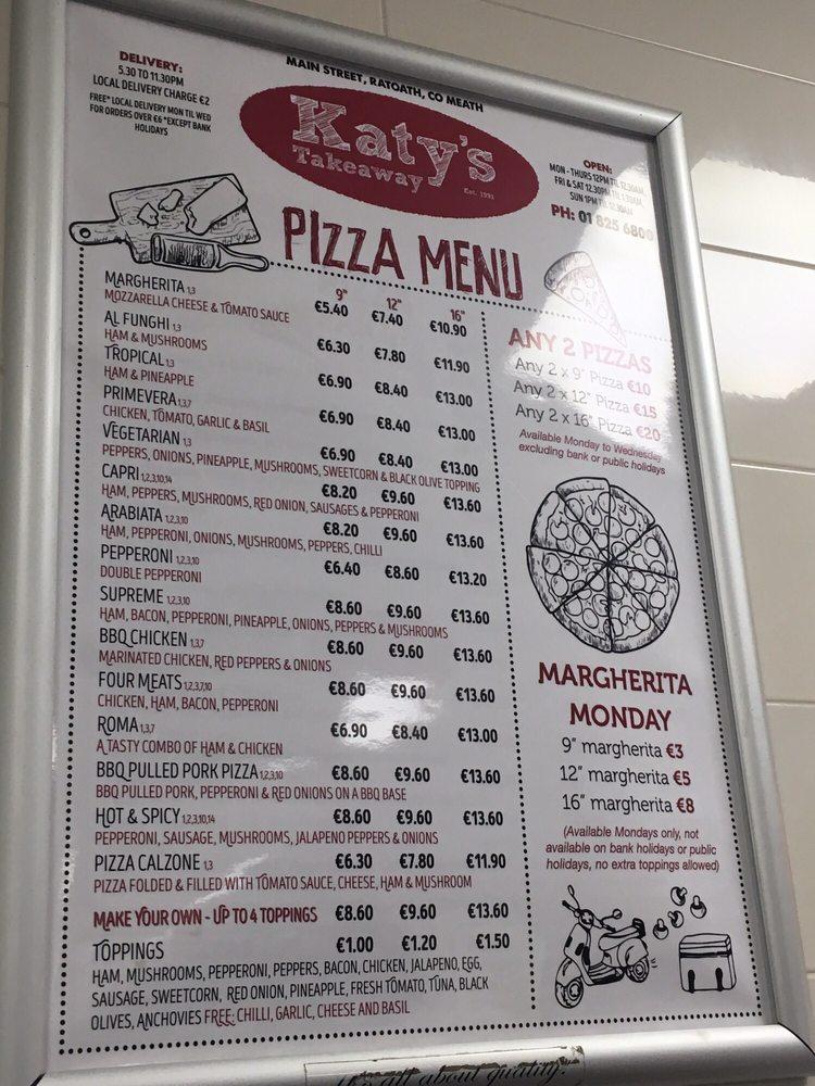 Katy's Takeaway меню