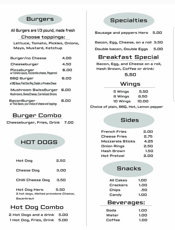 Mike's Cafe меню
