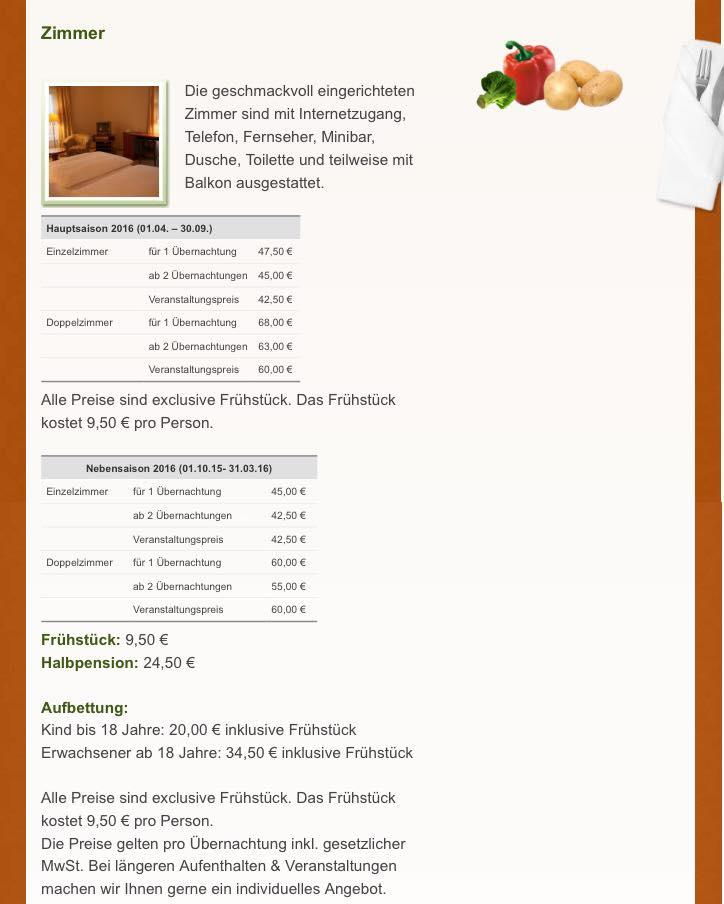 Hotel & Restaurant Rabennest am Schweriner See меню
