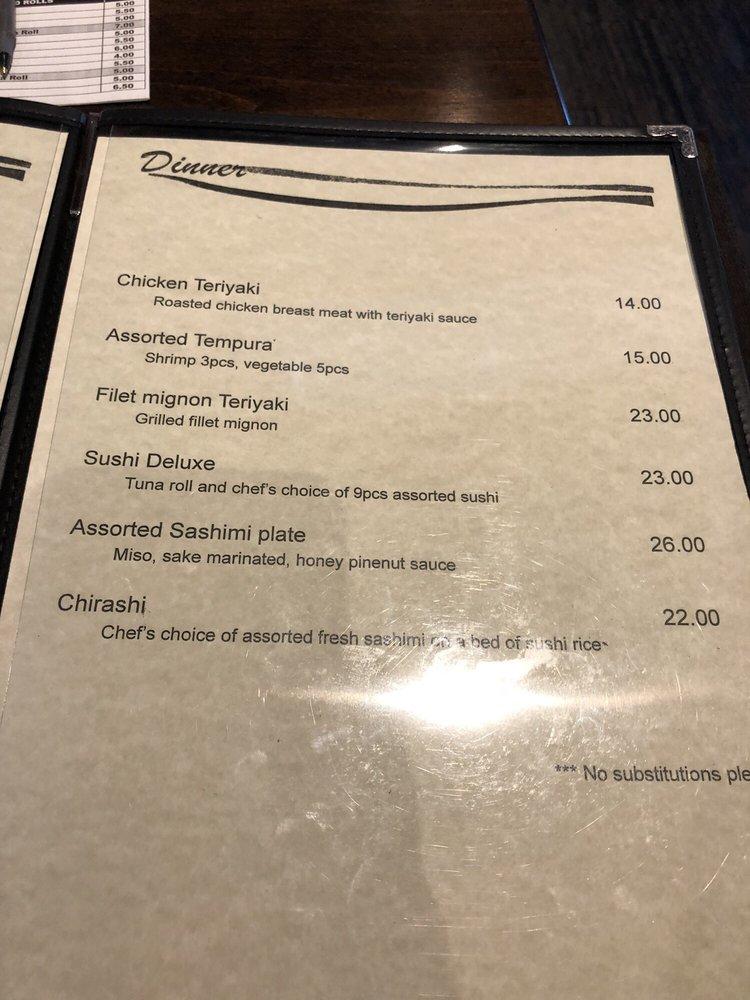 O2 Sushi Restaurant меню