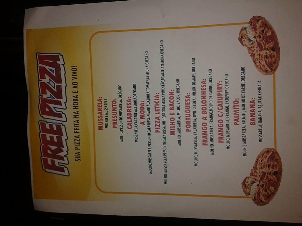 Freepizza Retiro da Contagem MG меню