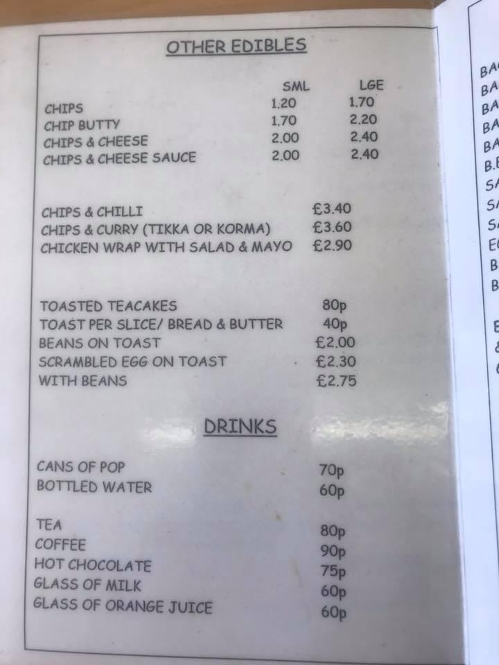 Edibles Cafe меню