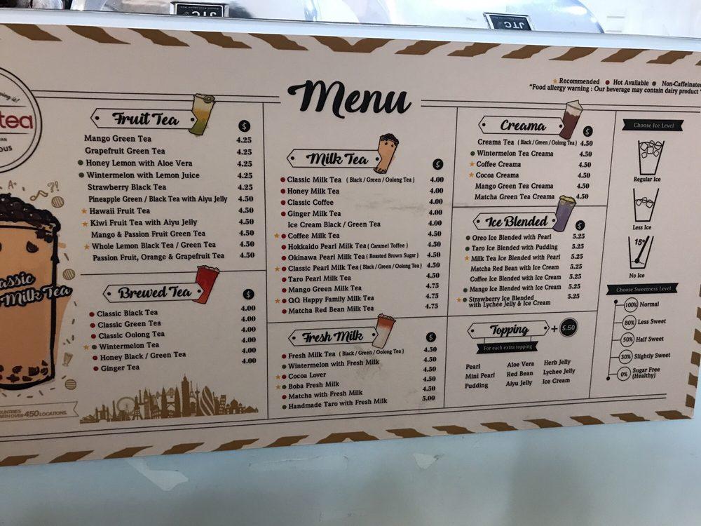 Sharetea меню