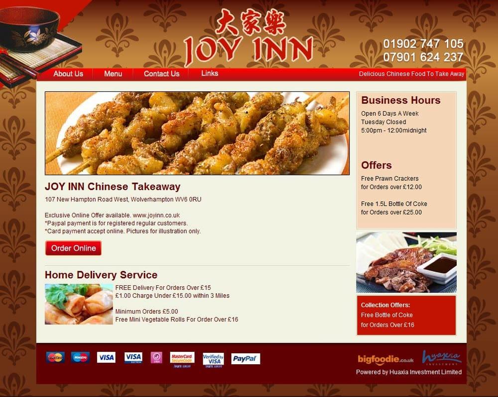 Joy Inn Takeaway меню