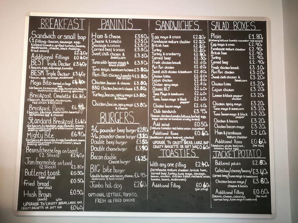 Bite sandwich bar меню