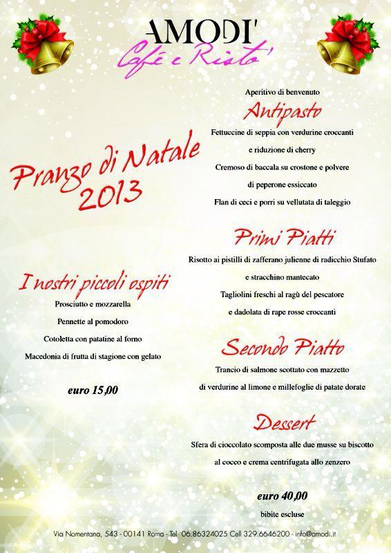 Amodì Café e Ristò меню