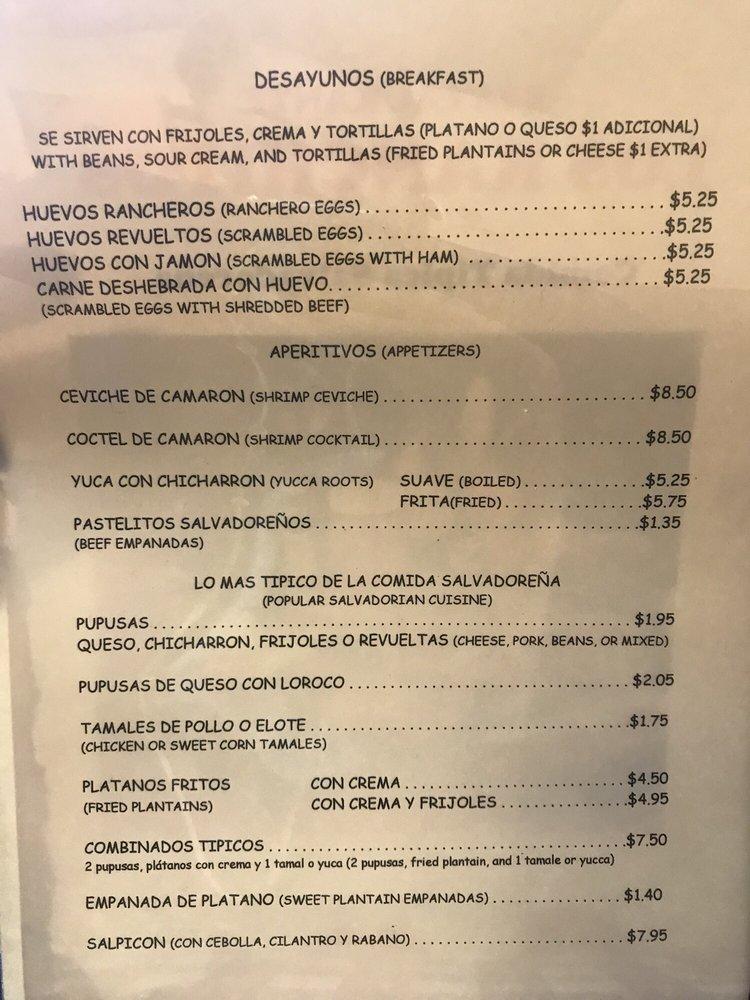 Los Ranchitos меню