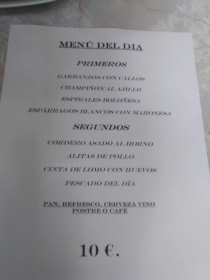 Bar-Restaurante Suarez меню