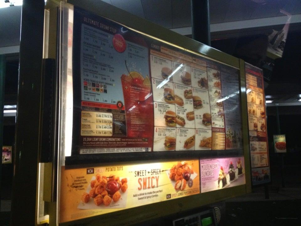 Sonic Drive-In меню
