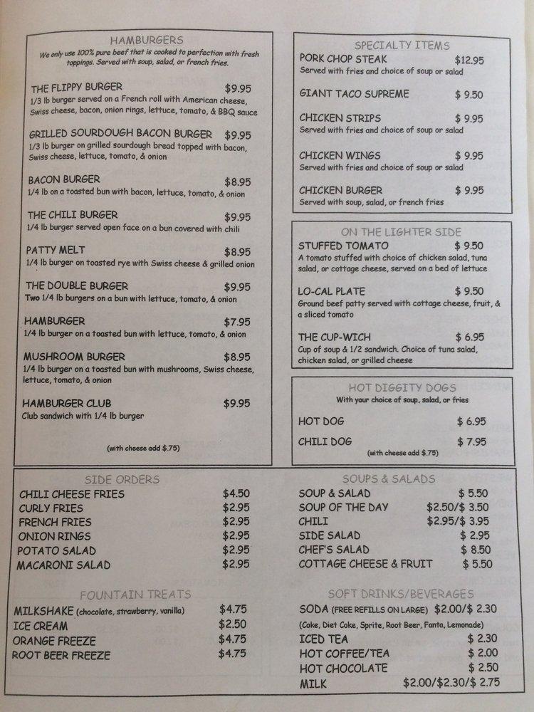 Flippy's Café меню