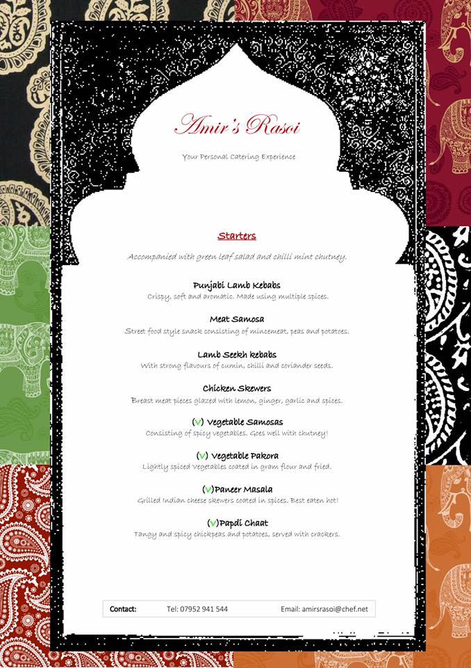 Amir's Rasoi меню