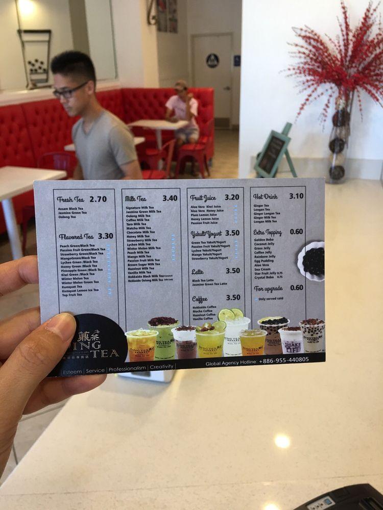 Ding Tea меню