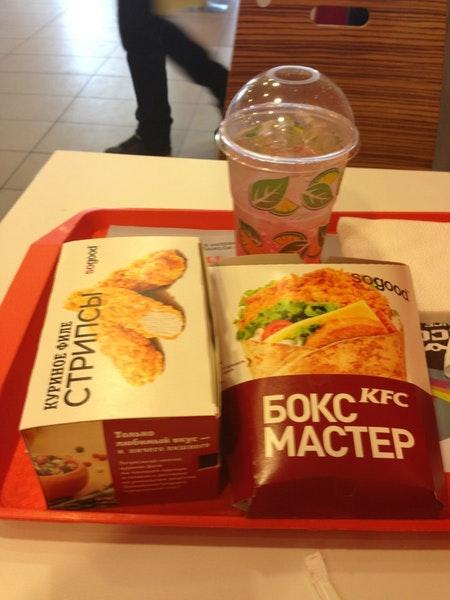 KFC меню