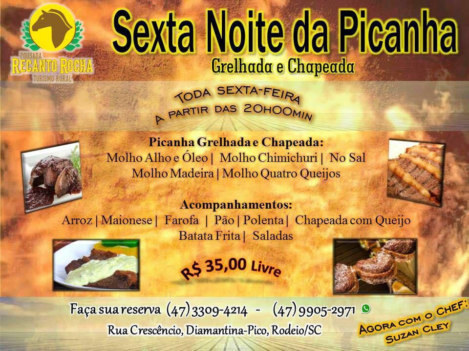 Restaurante Recanto Rocha меню