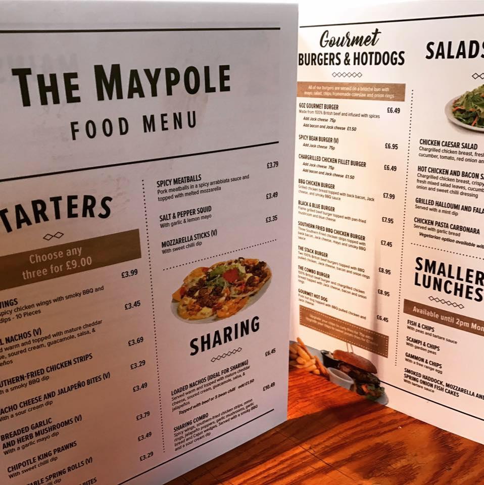 Maypole меню