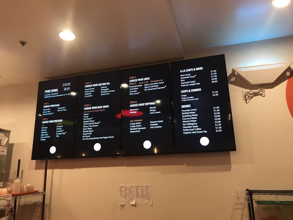 Poke Bar меню