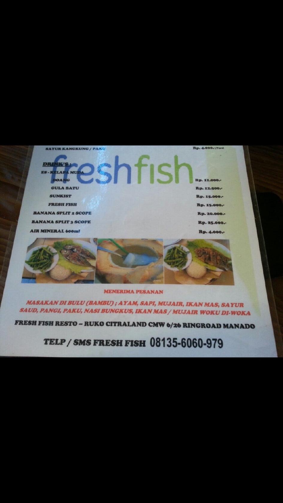 Fresh Fish меню