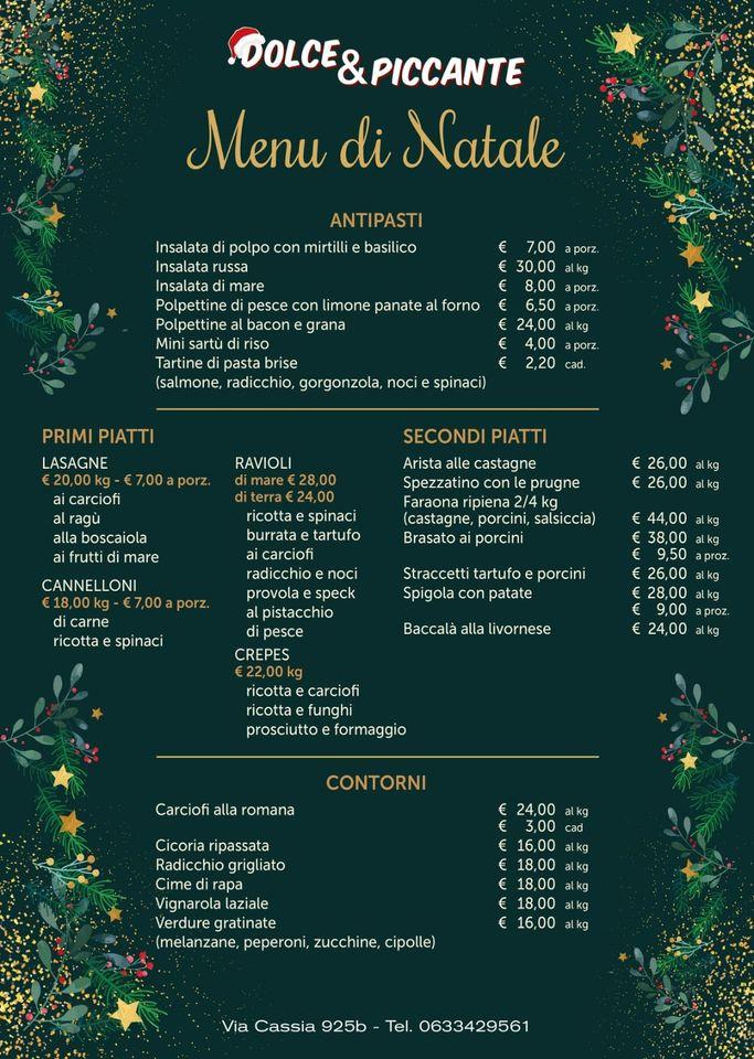 Dolce e Piccante меню