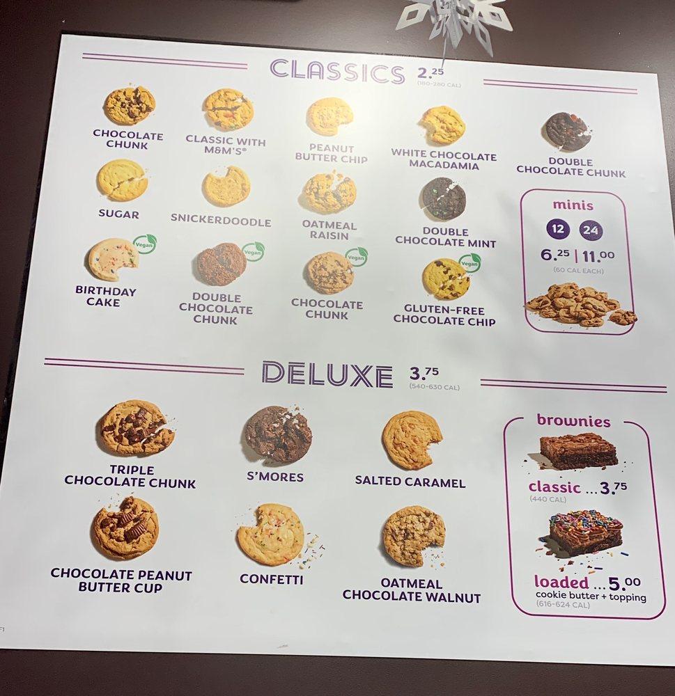 Insomnia Cookies меню