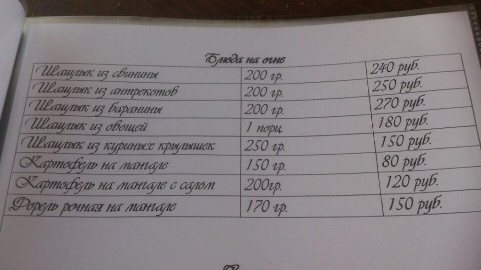 Амстердам меню