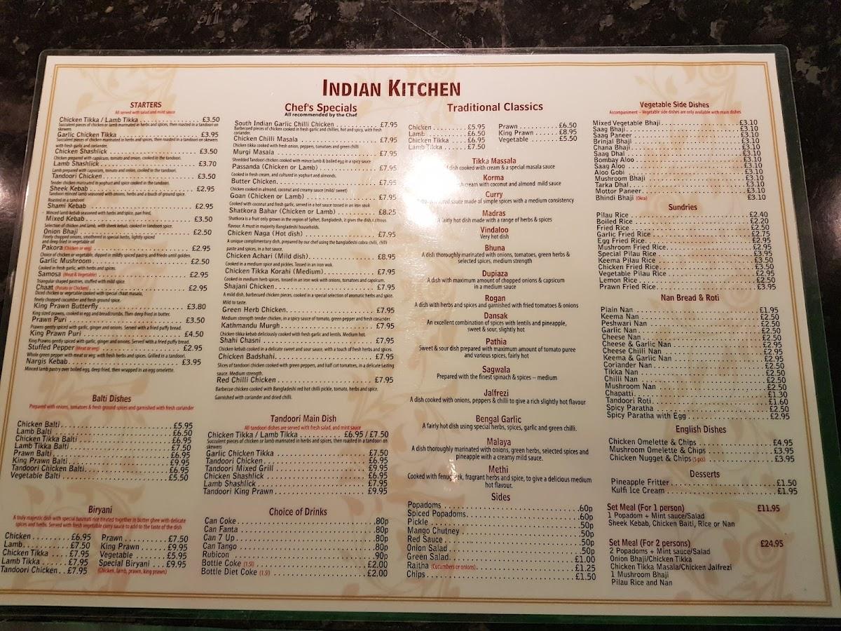 Brownsover Indian Takeaway меню
