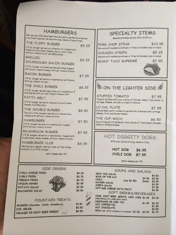 Flippy's Café меню
