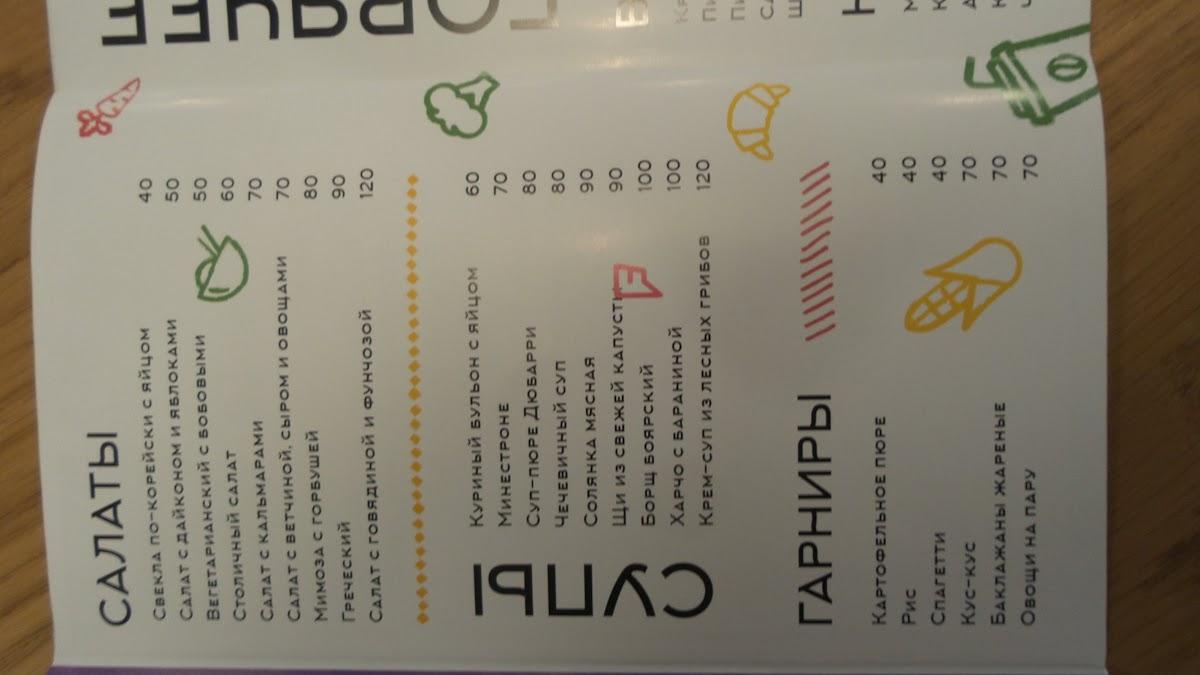 Ланчбокс меню