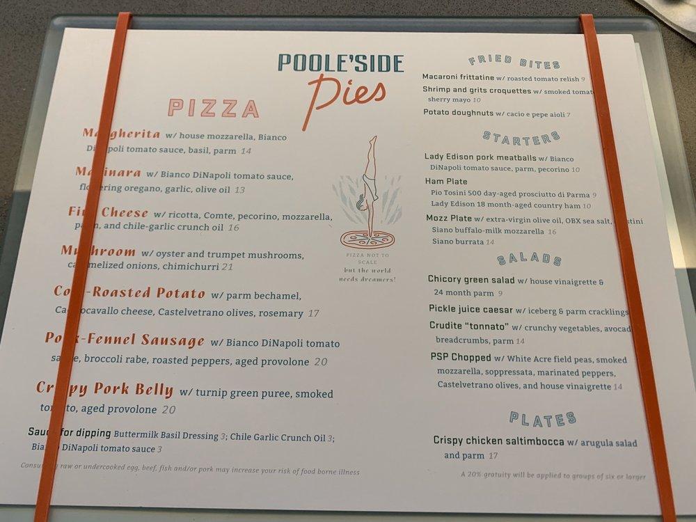Poole’side Pies меню