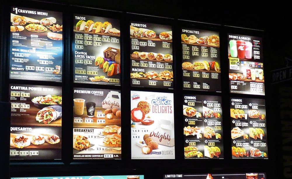 Taco Bell меню