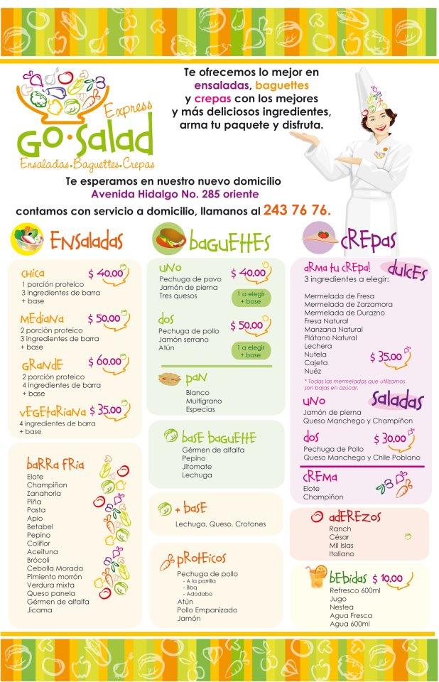 Go Salad меню