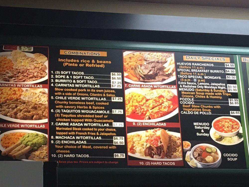 El Ranchero Restaurant меню