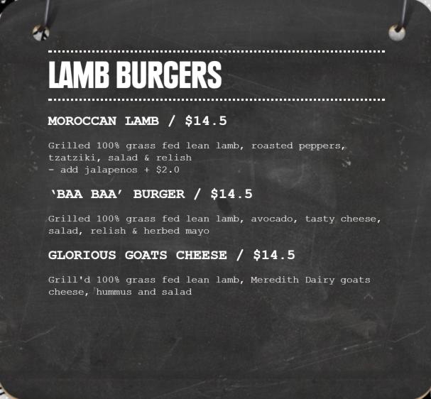 Grill'd Burgers - Rockingham меню