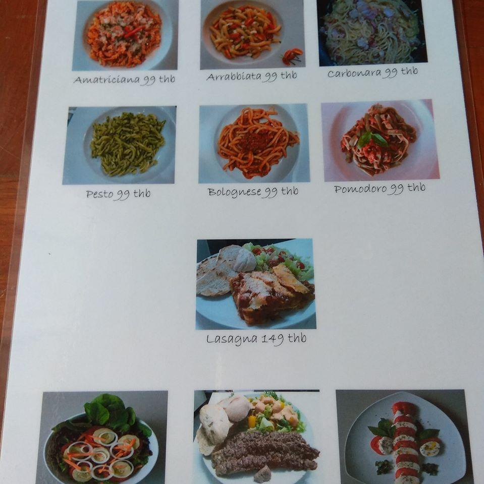 Pasta sunisa меню