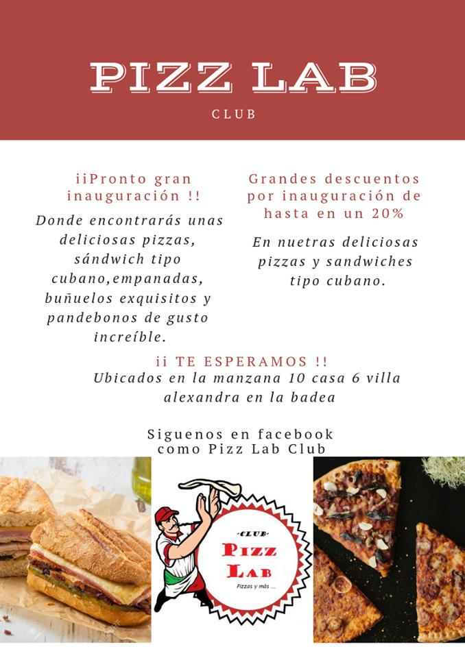 Pizz Lab Club меню