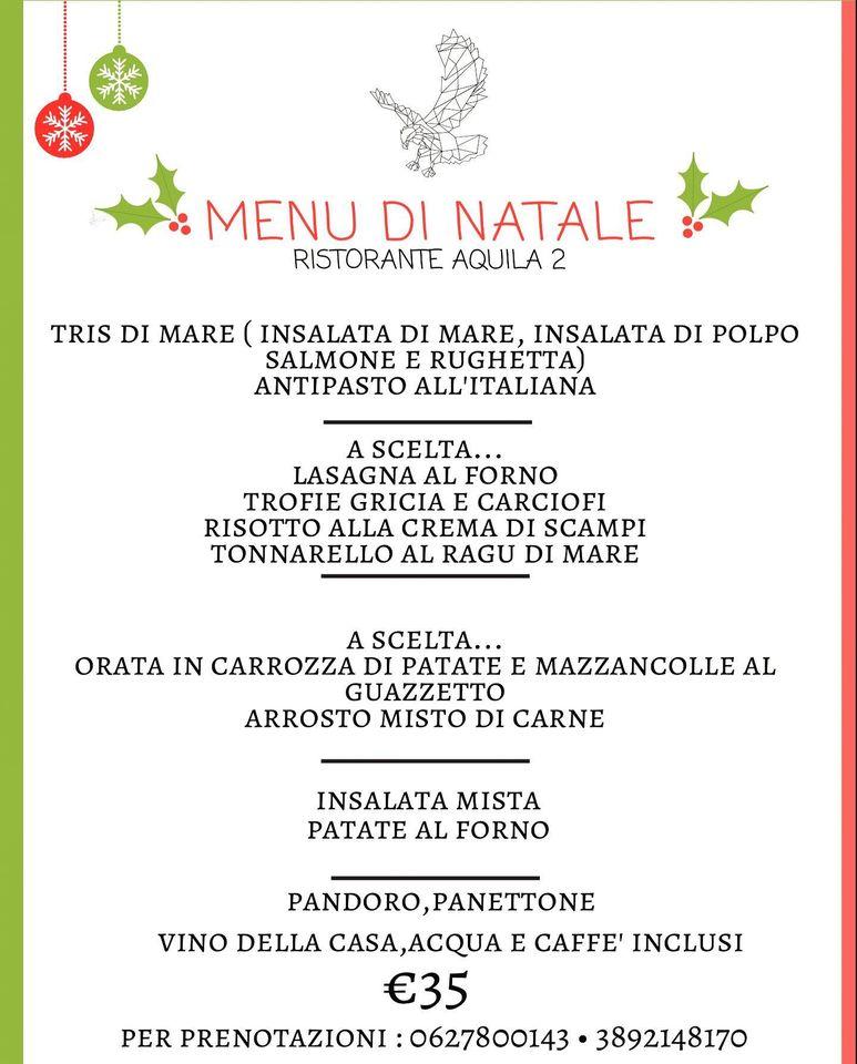 L’Aquila d’oro меню