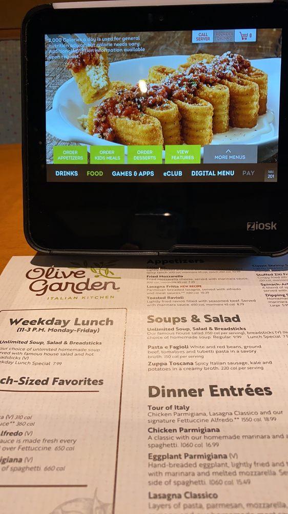 Olive Garden Italian Restaurant меню