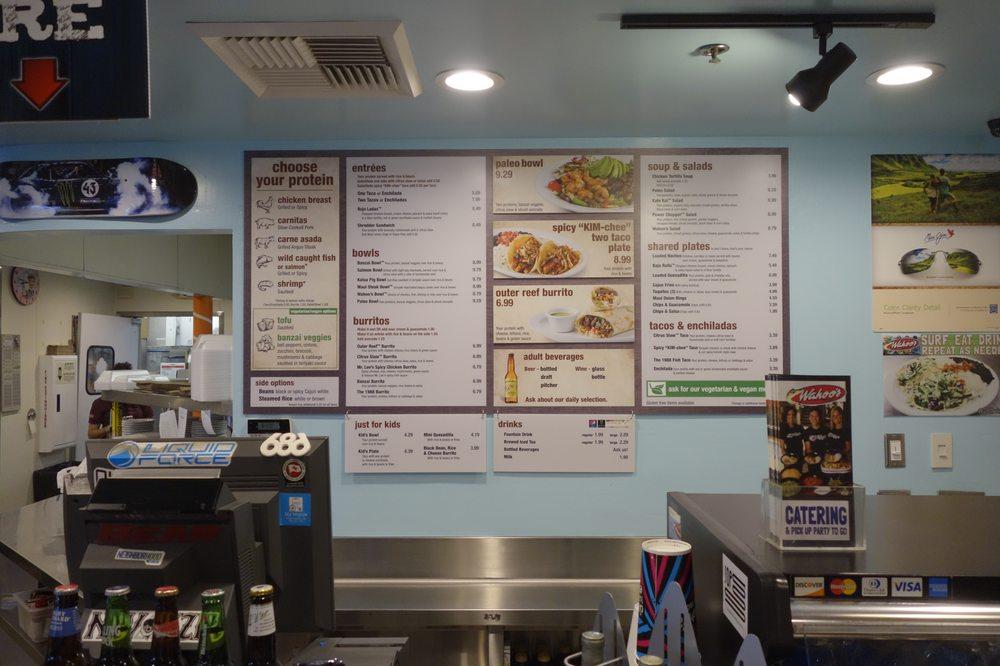 Wahoo's Fish Taco меню