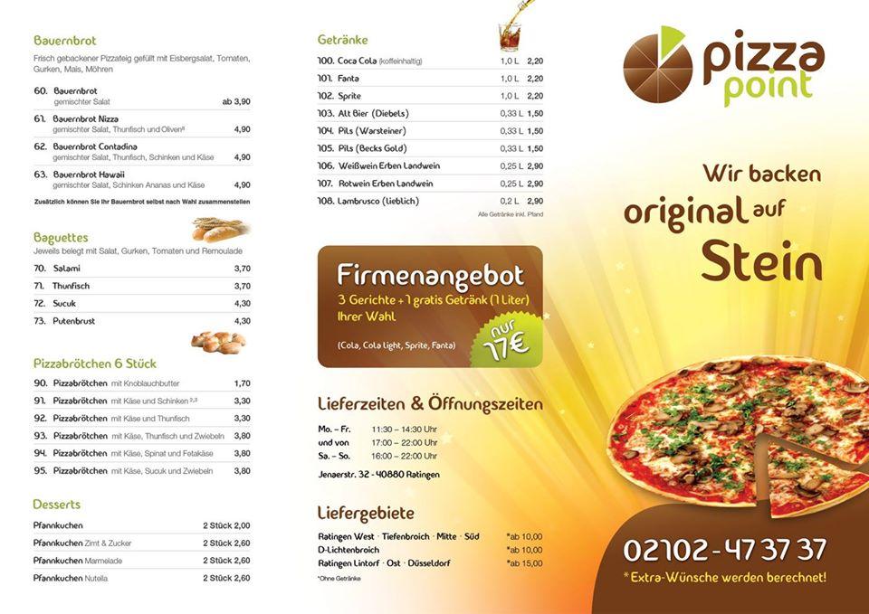 Pizza Point меню